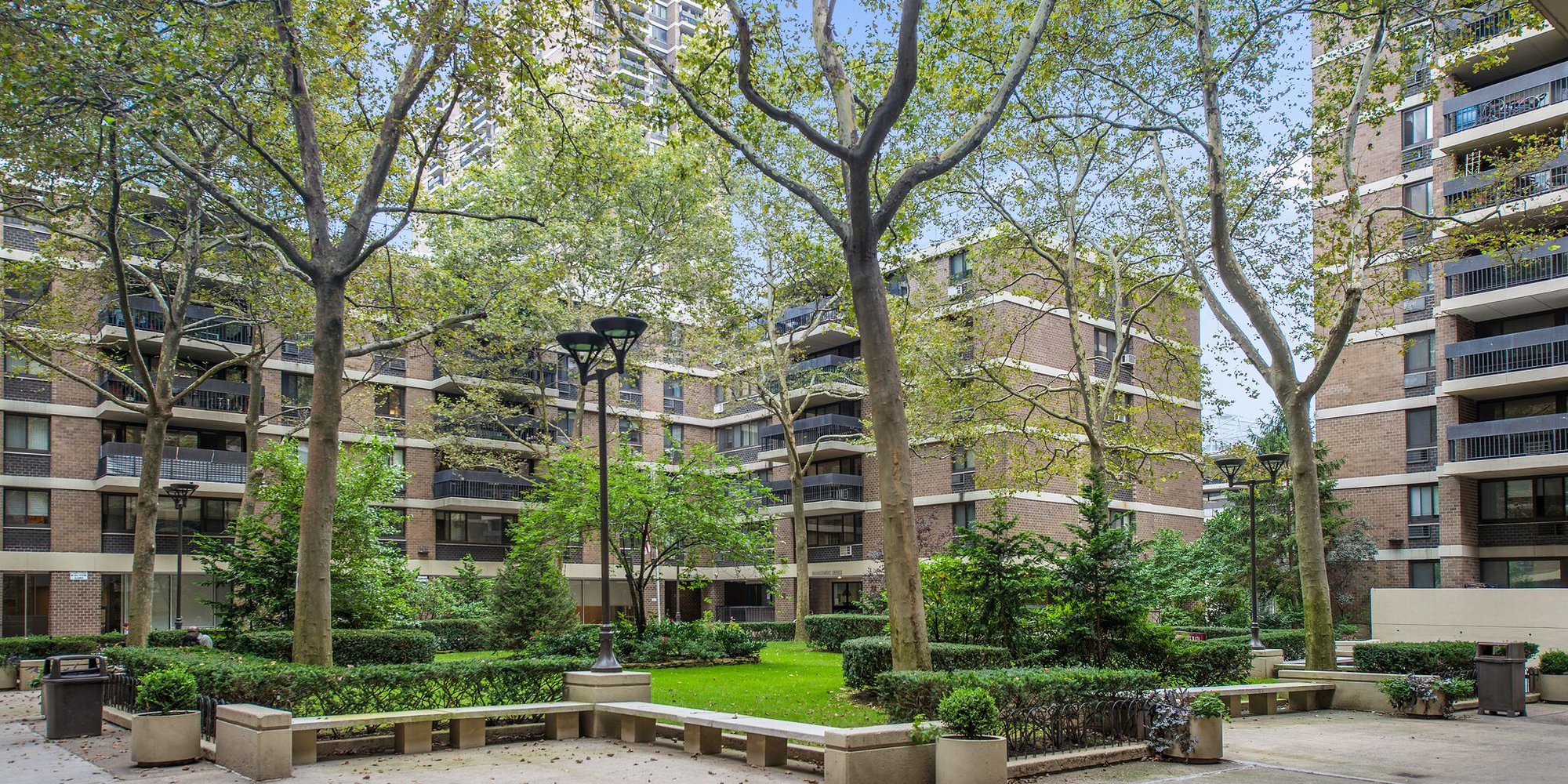The grounds of Southbridge Towers